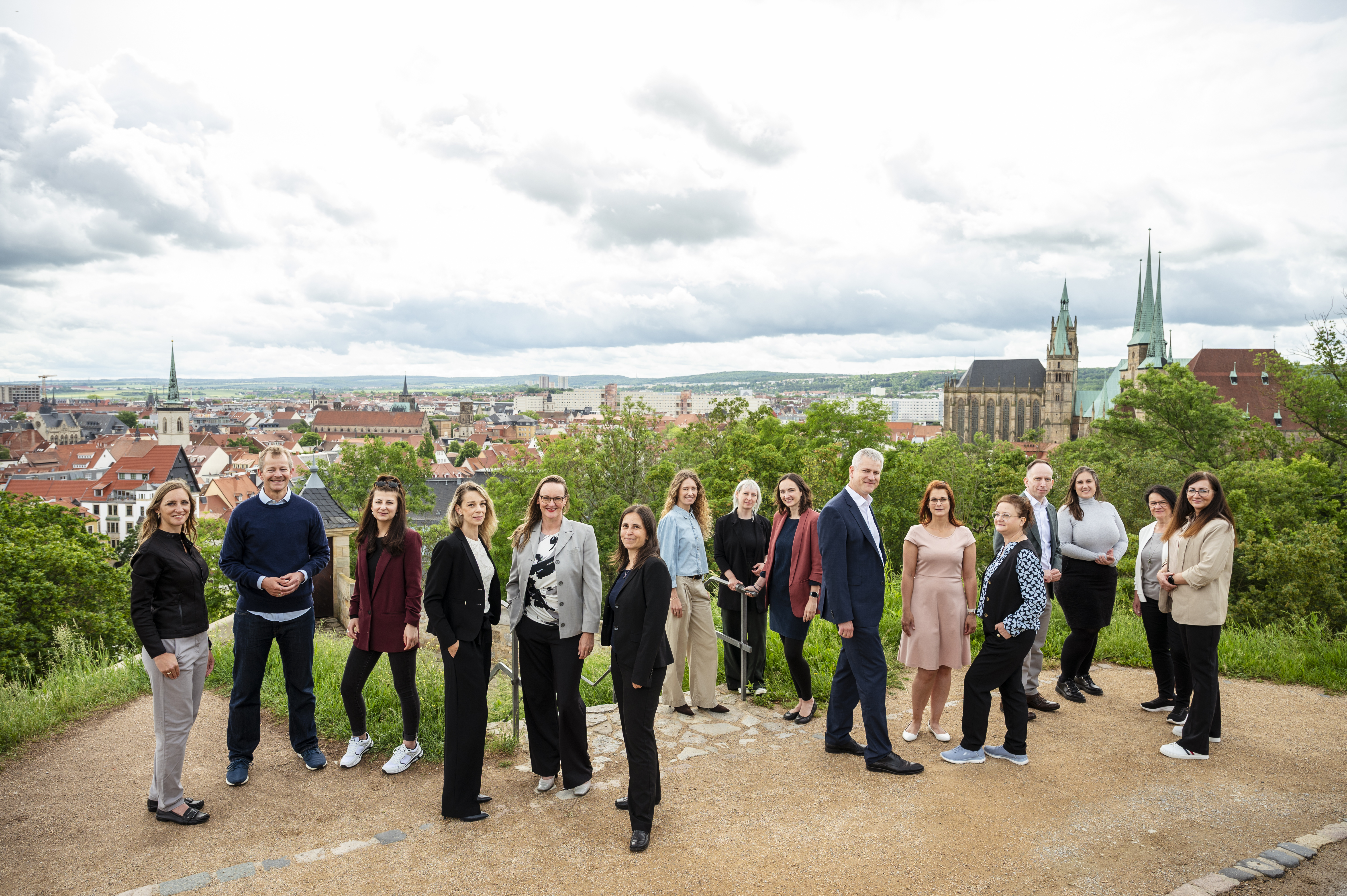 Das RKW Thüringen Team auf dem Petersberg in Erfurt